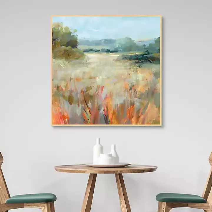 Lost in the Grasses Framed Canvas Art Print