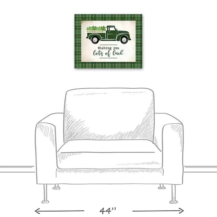 Lots of Luck Truck Canvas Wall Plaque