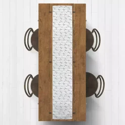 Love Script Pattern Table Runner, 90 in.