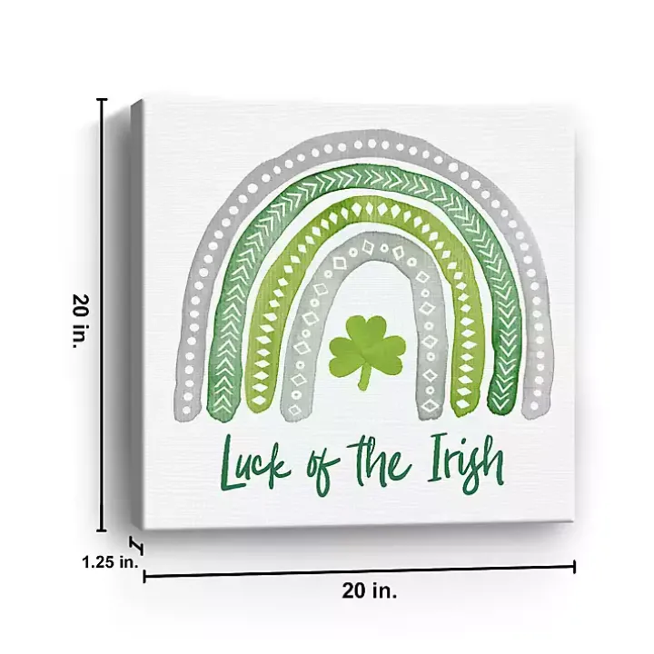 Luck of the Irish Rainbow Canvas Art Print