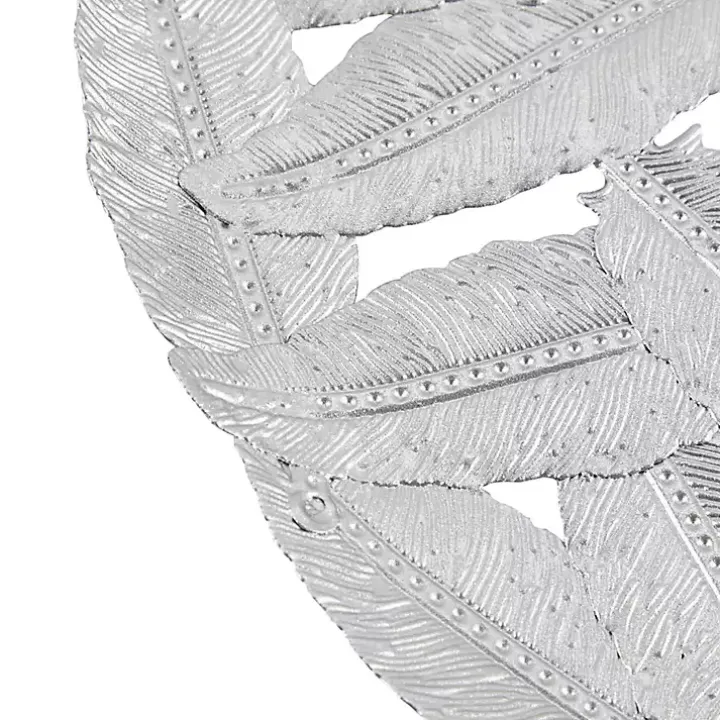 Madison Park Iron Feathers Wall Plaques, Set of 3