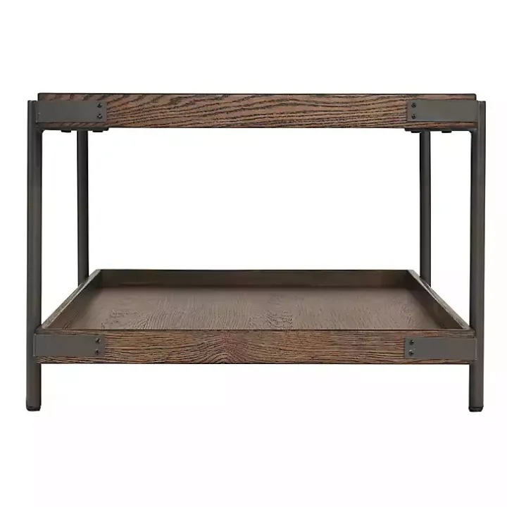 Mahogany Oak Wood Tray Top Coffee Table