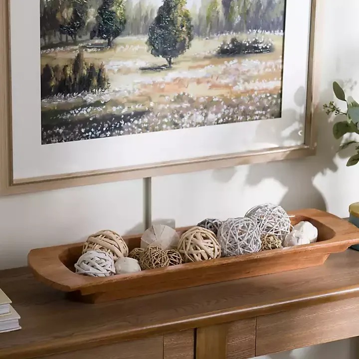Mango Wood Trough Bowl
