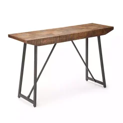 Mango Wood Willow Parquet Sofa Table
