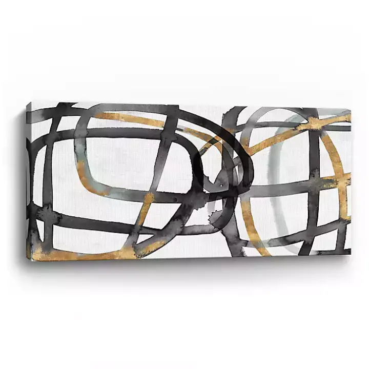 Many Ways Abstract Canvas Art Print, 60x30 in.