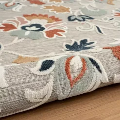 Mara Floral Blossom Indoor/Outdoor Area Rug, 7x9
