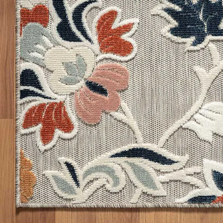 Mara Floral Blossom Indoor/Outdoor Area Rug, 7x9