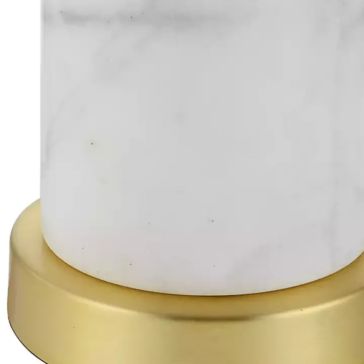 Marble and Gold Turret Buffet Lamp