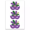 Mardi Gras Masks Canvas Wall Plaque