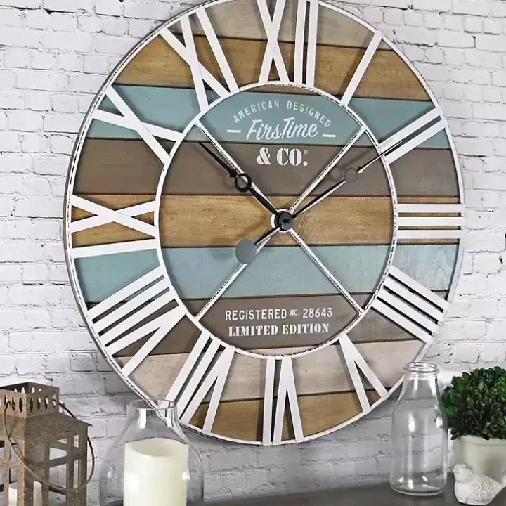 Maritime Planks Wall Clock