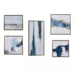 Martha Stewart Blue Drift 5-pc. Framed Art