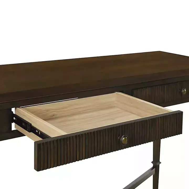 Martha Stewart Brown Console Table