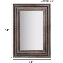 Martha Stewart Gray Naomi Wall Mirror