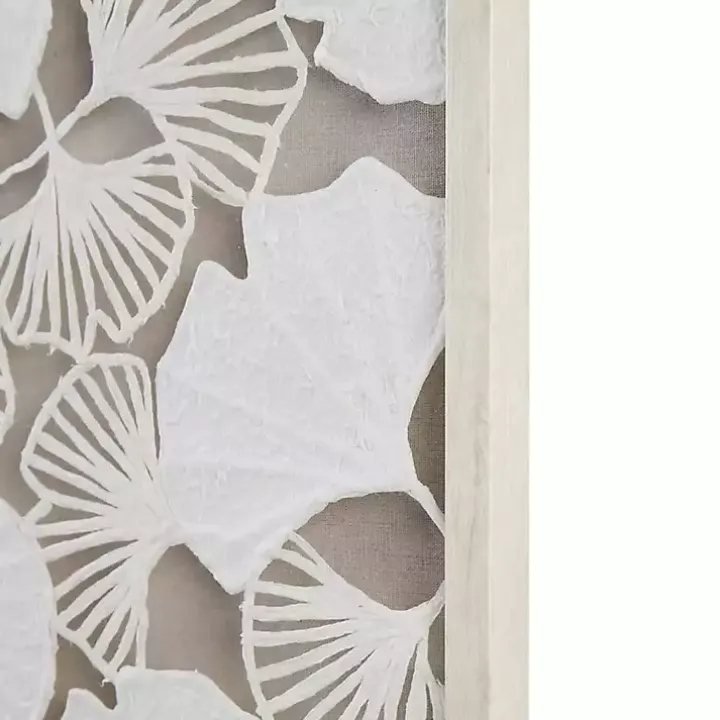 Martha Stewart Rice Paper Ginkgo Leaf Wall Plaque