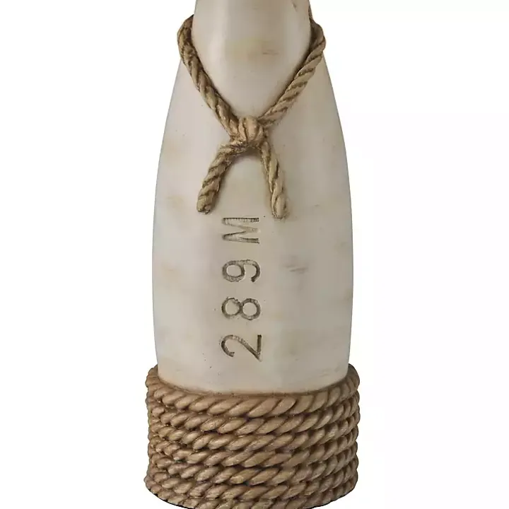Martha's Vineyard White Buoy Table Lamp