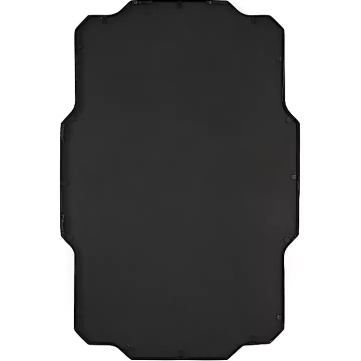 Matte Black Thin Linear Iron Frame Wall Mirror