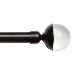 Matte Bronze Eleanor Curtain Rod Set, 120 in.