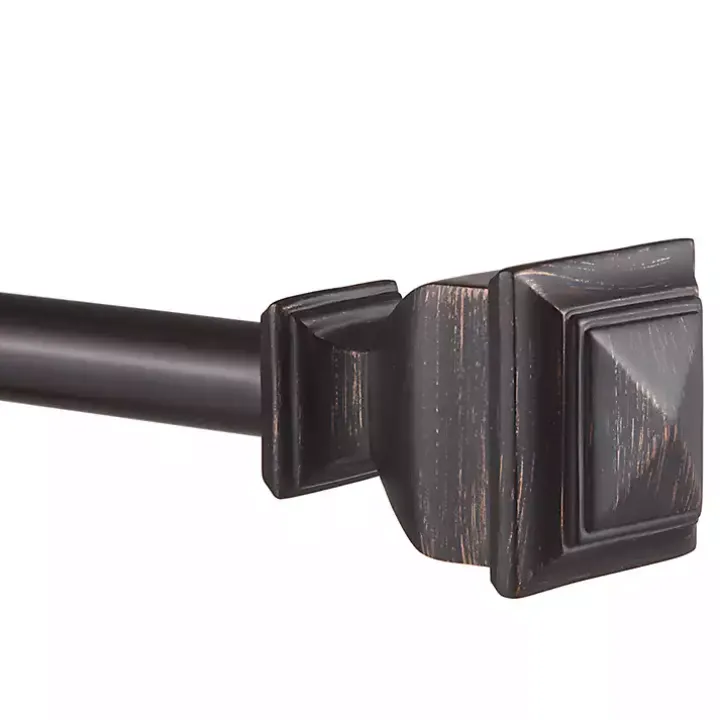 Matte Bronze Nathan Curtain Rod, 72 in.