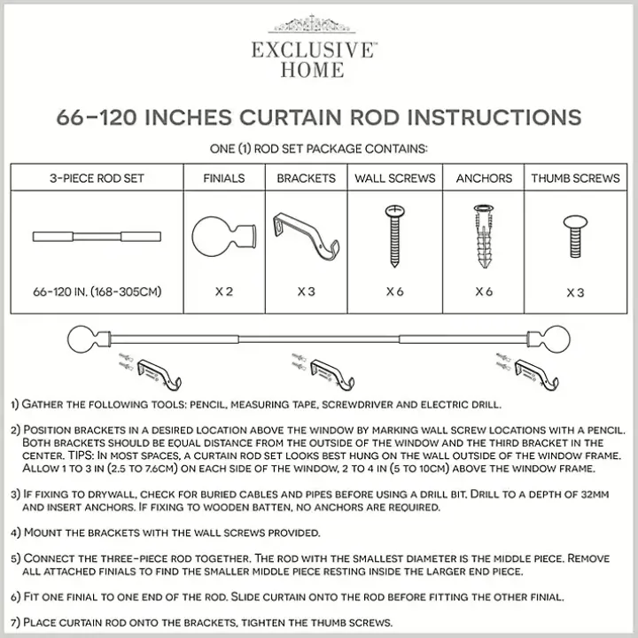 Matte Silver Modern Twist Curtain Rod, 120 in.