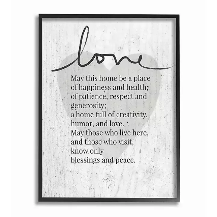 May This Home Framed Giclee Canvas Art Print