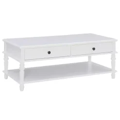 McGhie White 2-Drawer Coffee Table
