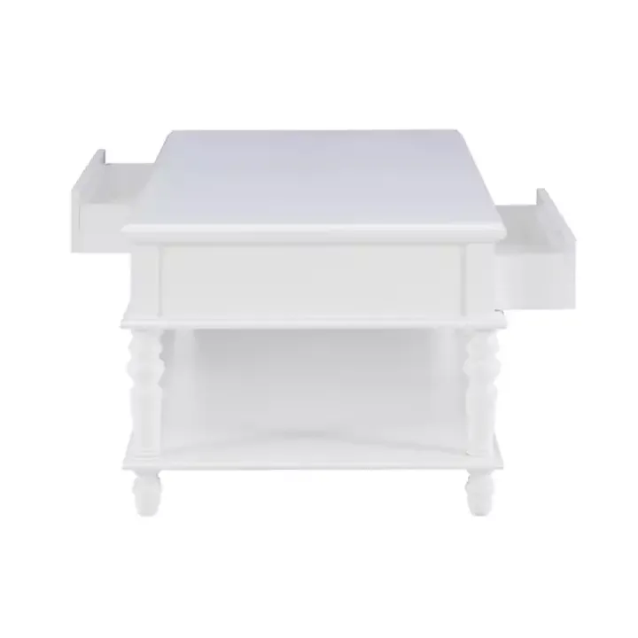 McGhie White 2-Drawer Coffee Table