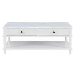 McGhie White 2-Drawer Coffee Table