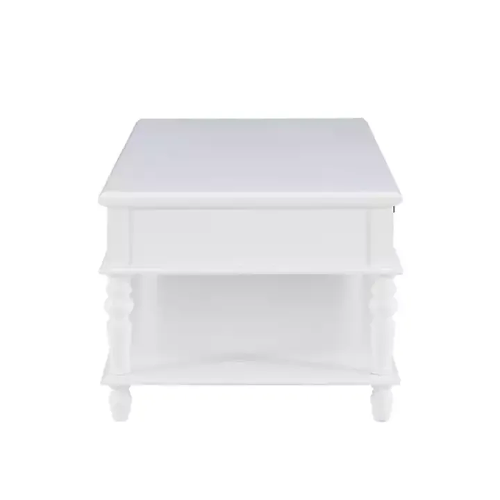 McGhie White 2-Drawer Coffee Table