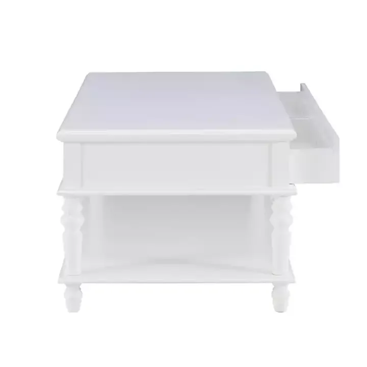 McGhie White 2-Drawer Coffee Table