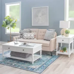 McGhie White 2-Drawer Coffee Table