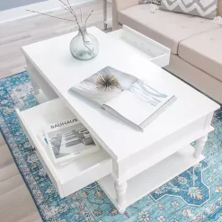 McGhie White 2-Drawer Coffee Table