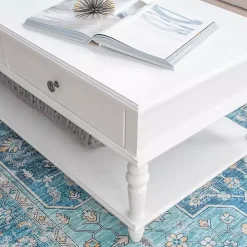 McGhie White 2-Drawer Coffee Table