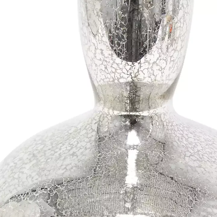 Mercury Glass Curvy Table Lamp