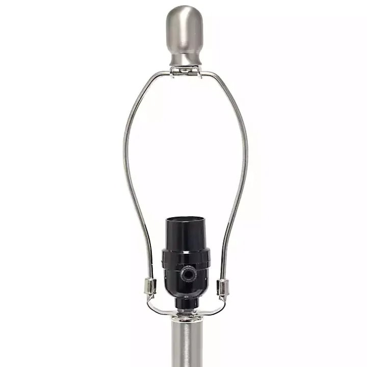 Mercury Hammered Glass White Shade Table Lamp