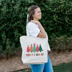 Merry & Bright Whimsy Wonderland Canvas Tote Bag