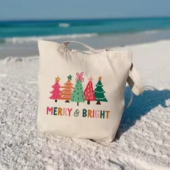 Merry & Bright Whimsy Wonderland Canvas Tote Bag