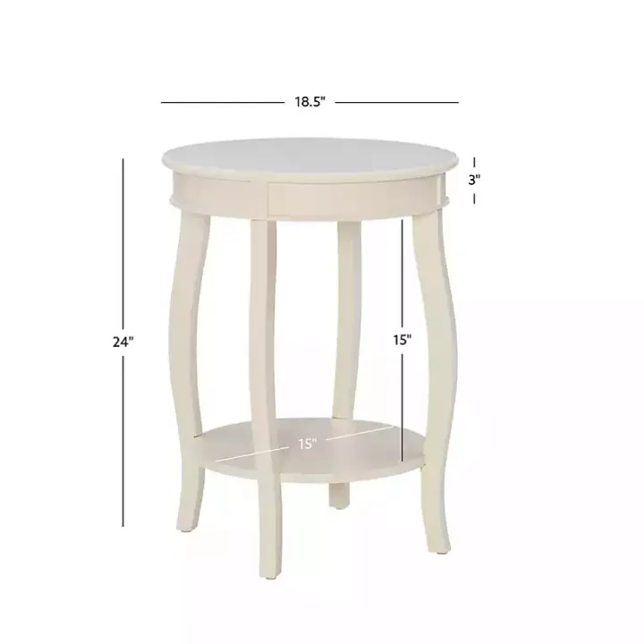 Merryweather Off White Accent Table