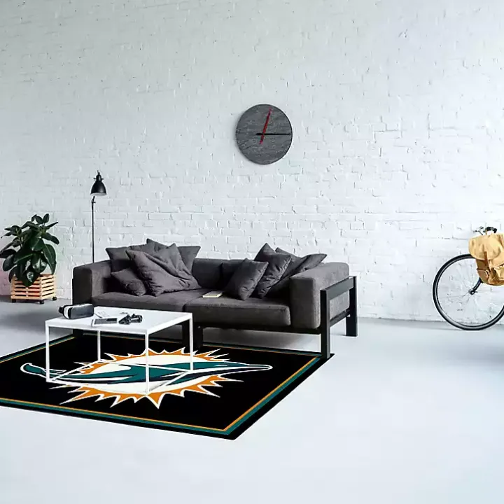 Miami Dolphins Area Rug, 4x6