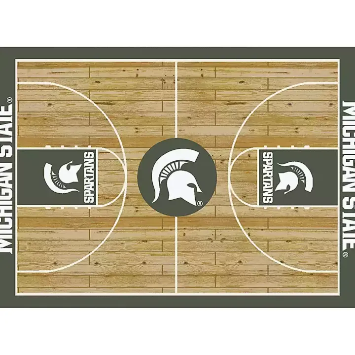 Michigan State Courtside Area Rug, 4x6