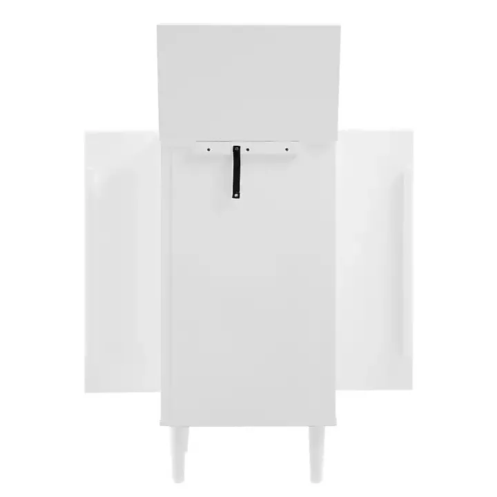 Mid-Century Modern White Jewelry Armoire