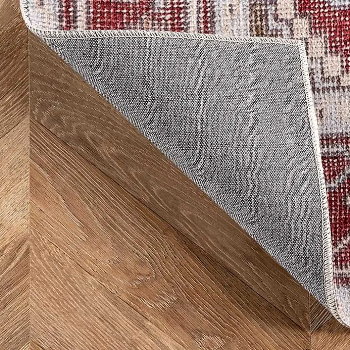 Miley Traditional Medallion Washable Area Rug, 4x6