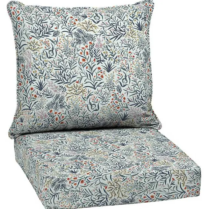 Millennial Leaf 2-pc. Outdoor Deep Seat Cushion