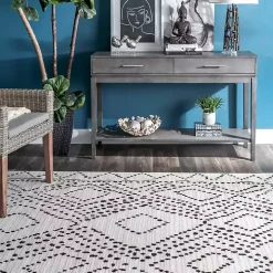Millie Dotted Diamond Area Rug, 8x10