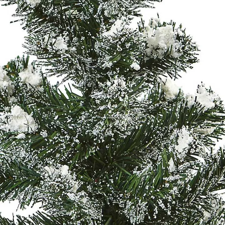 Mini Pine Trees in Tin Planters, Set of 2