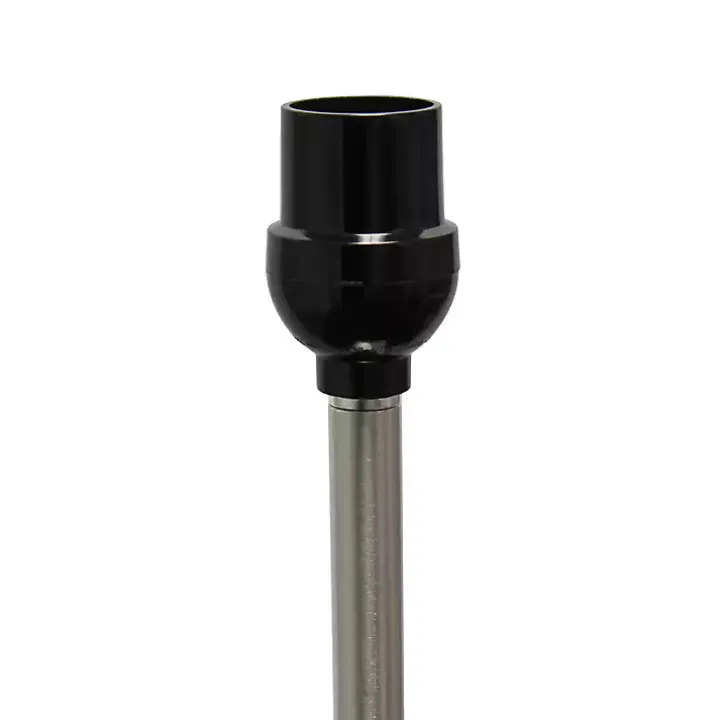 Minimal Brushed Nickel Stem Floor Lamp