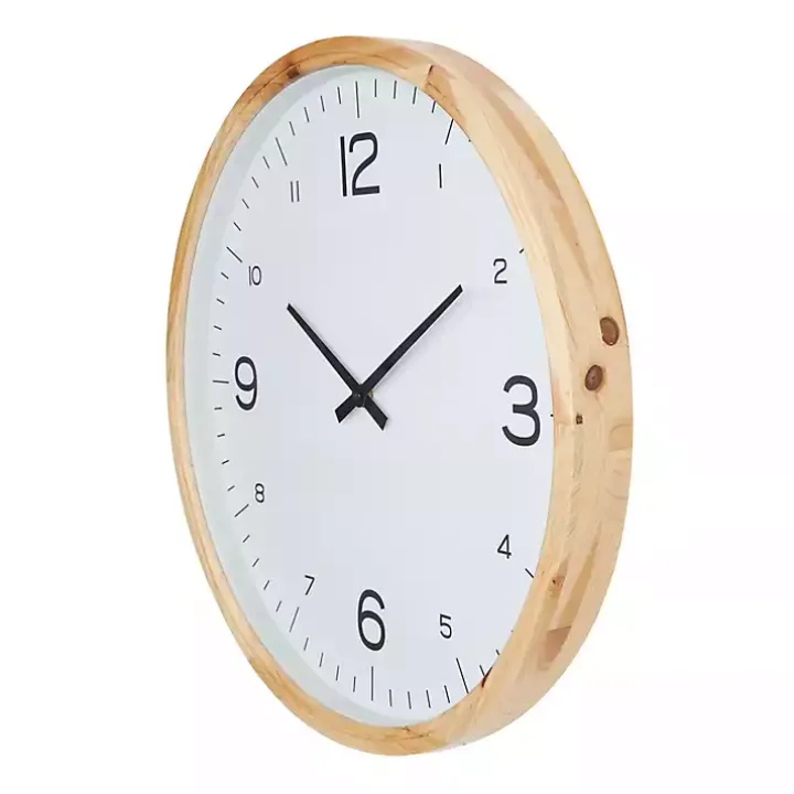 Minimalist Wood Frame Wall Clock