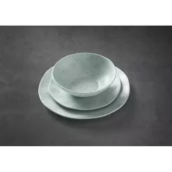 Mint Terrazzo 12-pc. Melamine Dinnerware Set