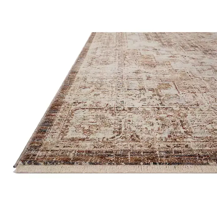 Mocha and Cream Sorrento Area Rug, 5x7
