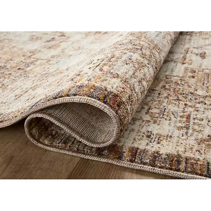 Mocha and Cream Sorrento Area Rug, 5x7