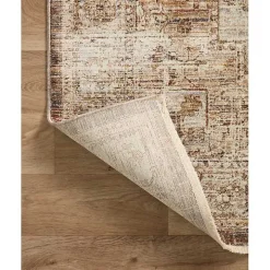 Mocha and Cream Sorrento Area Rug, 5x7